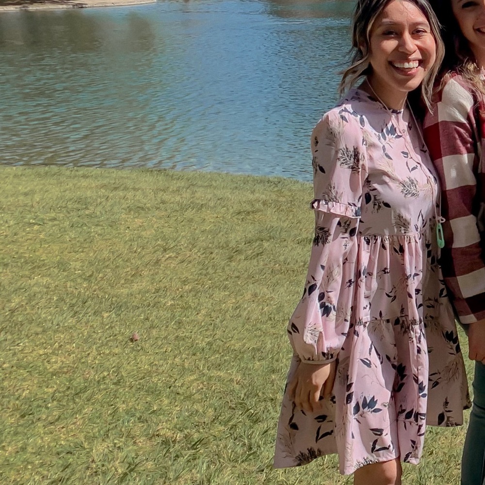 Urban Outfitters Dress | Size- Small | Floral Blush Pink Print | Spring Dress